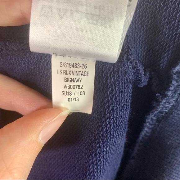 Old Navy flamingo Beach Squad blue sweatshirt NWT - Picture 13 of 13